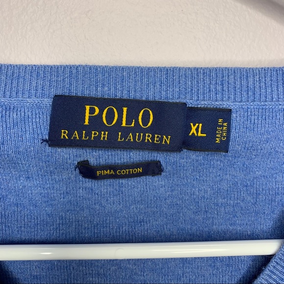 Polo Ralph Lauren MEN'S V-NECK Sweater Size XL - Picture 5 of 11